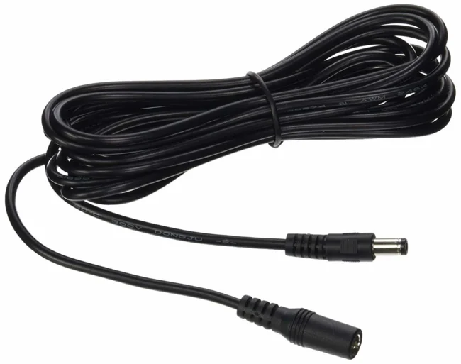 Hikvision 12V Strøm Forlænger kabel 8m Black