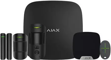 Ajax alarm-2 kit2 med siren och PIR-kamera - SVART