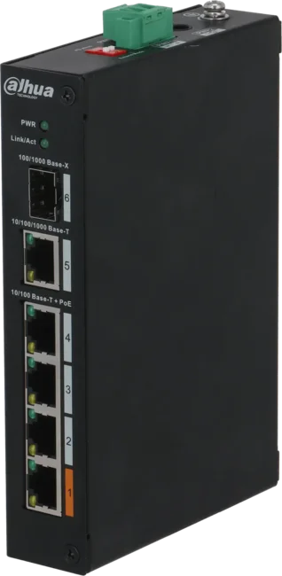 Dahua PFS3106-4ET-60 4-port PoE switch with Hi-PoE 60W, PoE watchdog and PoE up to 250 m