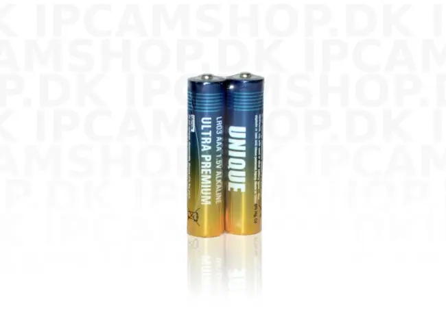 Unique Ultra Premium Alkaline AAA 1.5V batteri - 2 stk.