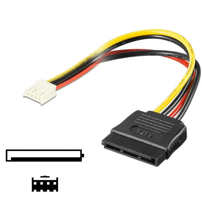 Hikvision harddisk strøm kabel