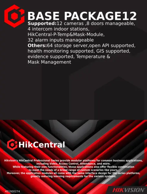 Hikvision HikCentral Video Surveillance Base12
