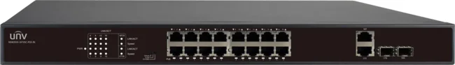 Uniview switch PoE 16+2+2 ext 30/250W (NSW2010-16T2GC-POE-IN)
