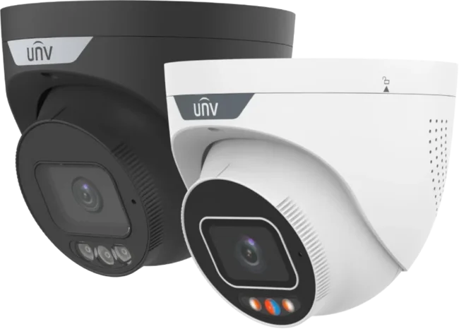 Uniview 8MP smart-turret IR mic/spk/lys/strobe