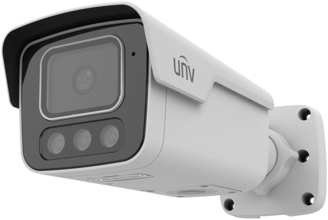 Uniview 5MP smart-bullet IR mic/spk/lys/strobe