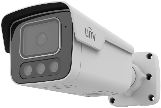 Uniview 8MP smart-bullet IR mic/spk/lys/strobe
