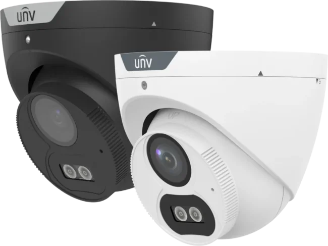 Uniview 5MP ColorHunter analog turret mic hvidt lys
