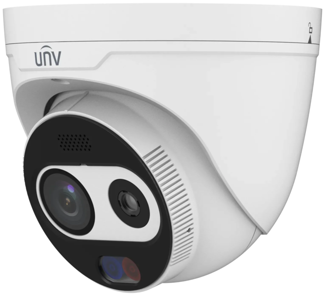 Uniview termisk og optisk turret 7mm mic/spk/strobe