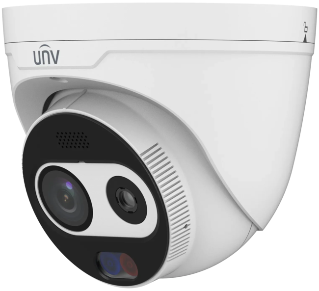 Uniview termisk og optisk turret 3mm mic/spk/strobe