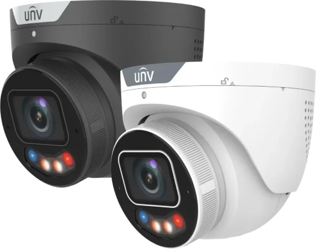 UNV 8MP Owlview+ hybrid-turret mic/spk/lys
