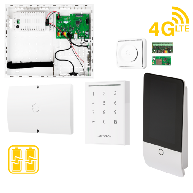 Jablotron JK-107KRY (4G) BUS kit med forbikobler og touch betjening