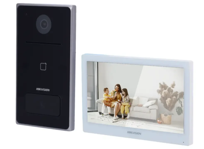 Hikvision DS-KIS608-P KIT med dørtelefon og 7'' skærm