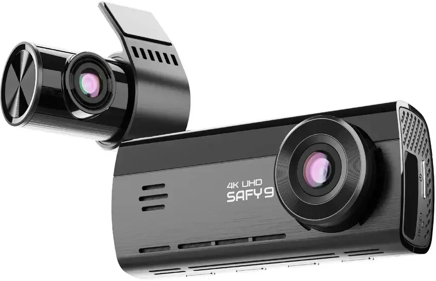 BlackVue Safy 9 2CH 4K/FHD Dashcam med GPS, Wi-Fi og parkeringstilstand