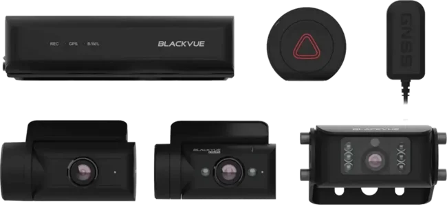 BlackVue DR770X Box-3CH DMS Truck Pro 2K Dashcam til lastbiler med front-, bag- og førerovervågning
