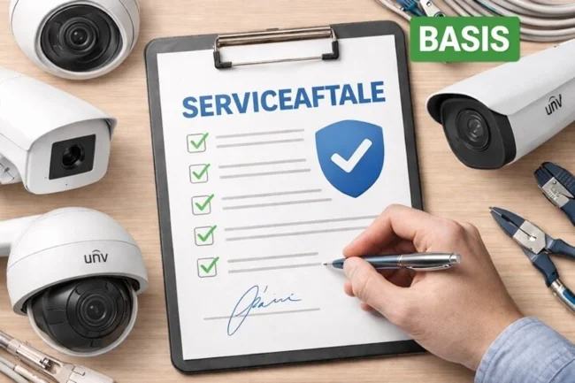 Uniview serviceaftale basis (1 md.)