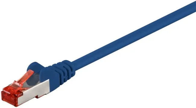Blå nätverkskabel
