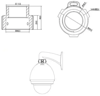 Dahua PFA111 monteringsadapter