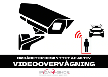 Videoovervågningsskilt