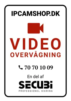 Video surveillance sign A3