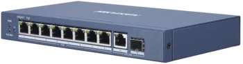 Hikvision DS-3E0510HP-E 8 ports Gigabit PoE switch med Hi-PoE og SFP