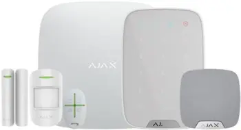 Ajax alarm-kit2 m. siren och kontrollpanel - VIT
