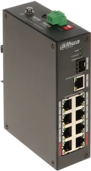 Dahua PFS3110-8ET-96 8-port PoE switch with 90W PoE, PoE watchdog and PoE up to 250 m