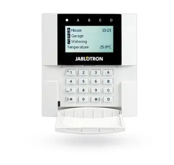 Jablotron JA-110E BUS Wireless LCD control panel, keyboard and PROX