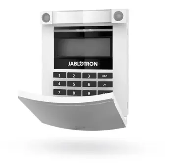 Jablotron JA-114E BUS kontrollpanel med LCD, tastatur og PROX