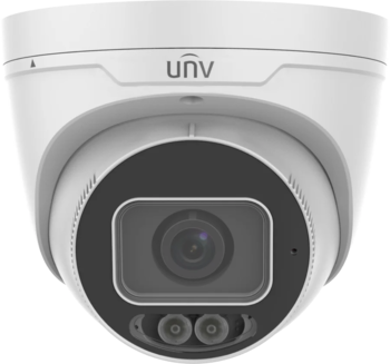 Uniview 8MP smart turret IR mic/spk/light/strobe