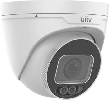 Uniview 8MP smart-turret IR mic/spk/lys/strobe