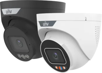 Uniview 8MP smart-turret IR mic/spk/lys/strobe