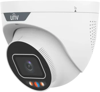 Uniview 8MP smart-turret IR mic/spk/lys/strobe