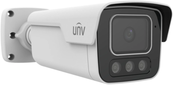 Uniview 8MP smart-bullet IR mic/spk/lys/strobe