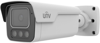 Uniview 8MP smart-bullet IR mic/spk/lys/strobe