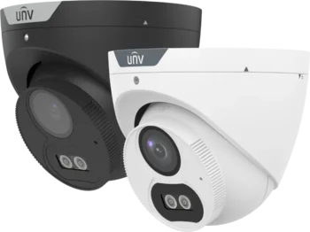 Uniview 5MP ColorHunter analog turret mic hvidt lys