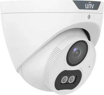 Uniview 5MP ColorHunter analog turret mic hvidt lys