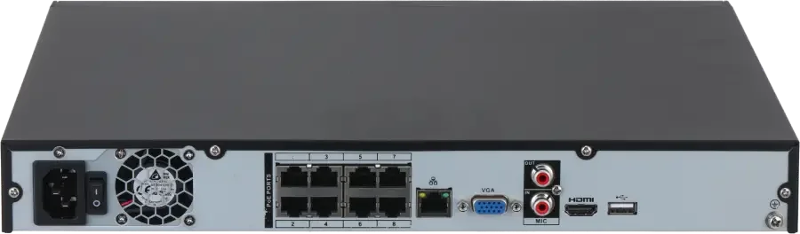 Dahua NVR4208-8P-4KS3 8-kanals NVR med PoE