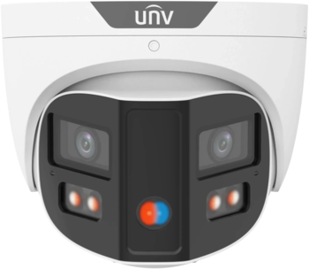 Uniview 8MP Smart-Turret IR mic/spk/lys/strobe 180°