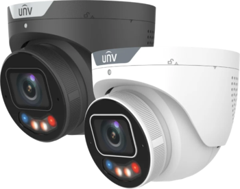 UNV 8MP Owlview+ hybrid-turret mic/spk/lys