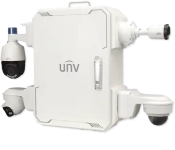 Uniview smart overvågningsboks til byggepladser med fast strøm