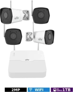 Uniview WIFI-kit med 4 mini bullet-kameror