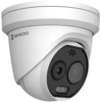 Hikvision HM-TD1228-7/G1/T3A thermal turret with 5 MP optical camera and temperature measurement