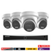 Hikvision overvågningssæt med 4 x 8MP kameraer og 8 kanals optager