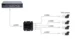 PoE-splitter 1 in / 4 ut (metallkabinett)