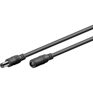 12V DC skjøteledning svart