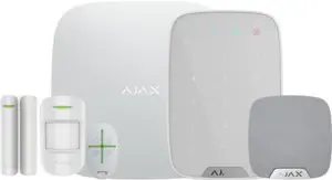 Ajax alarm kit with siren and control panel - WHITE
