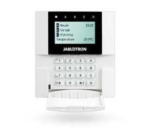 Jablotron JA-110E BUS Trådfast LCD betjeningspanel, tastatur og PROX