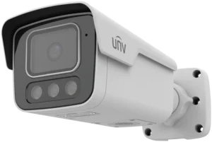 Uniview 8MP smart-bullet IR mic/spk/lys/strobe