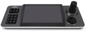 Uniview network keyboard with 10.2" touchscreen and PTZ joystick