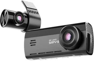 Safy 9 2CH 4K/FHD Dashcam med GPS, Wi-Fi og parkeringstilstand